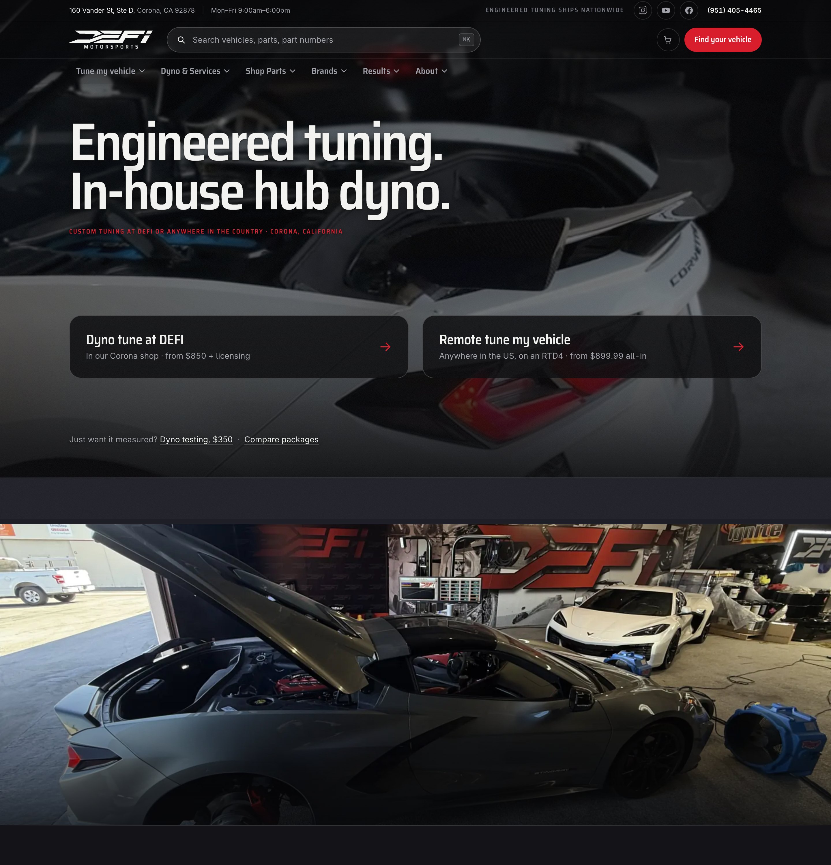 DEFI Motorsports website built by Axesris