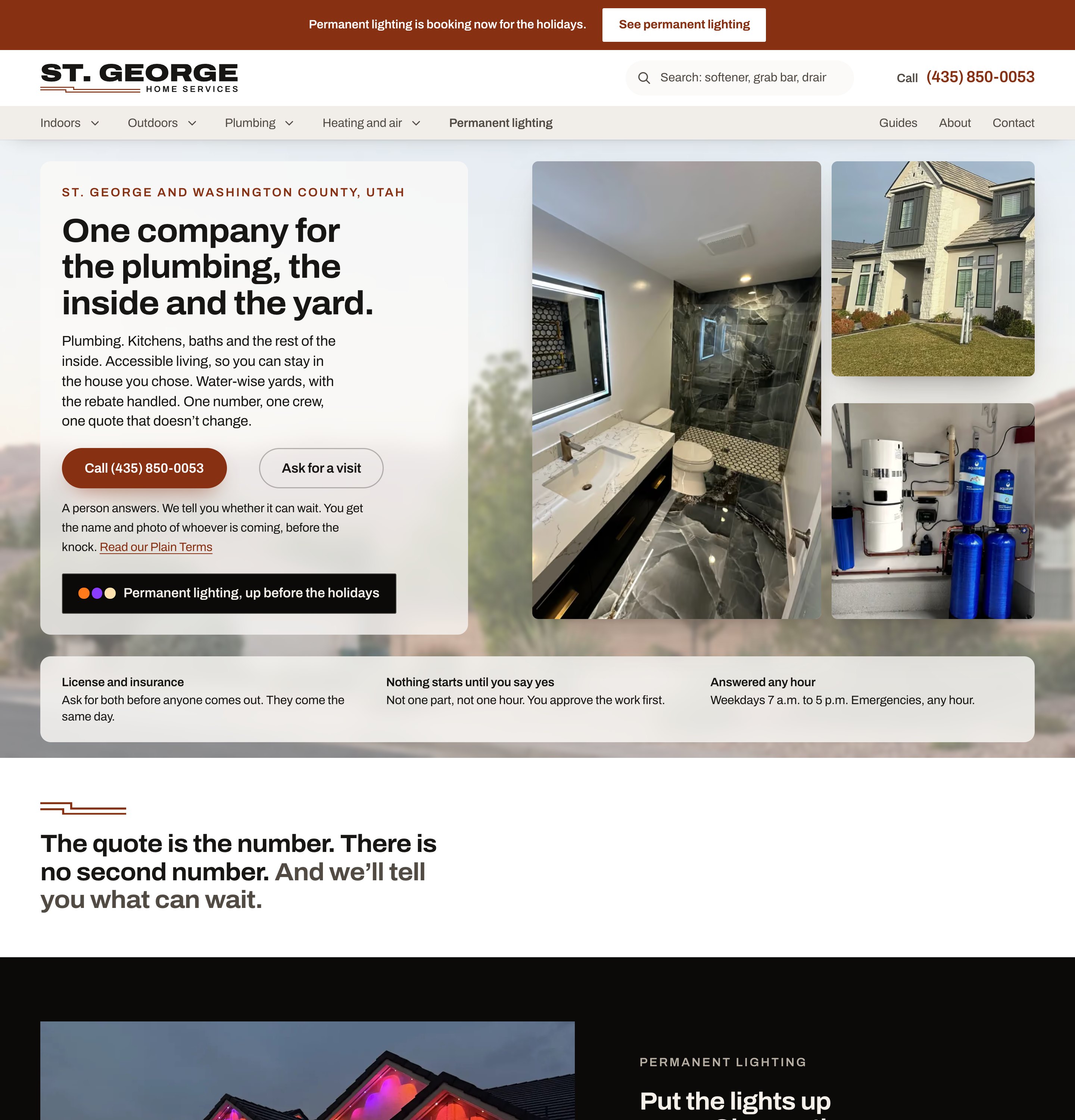 St. George Home Services website built by Axesris